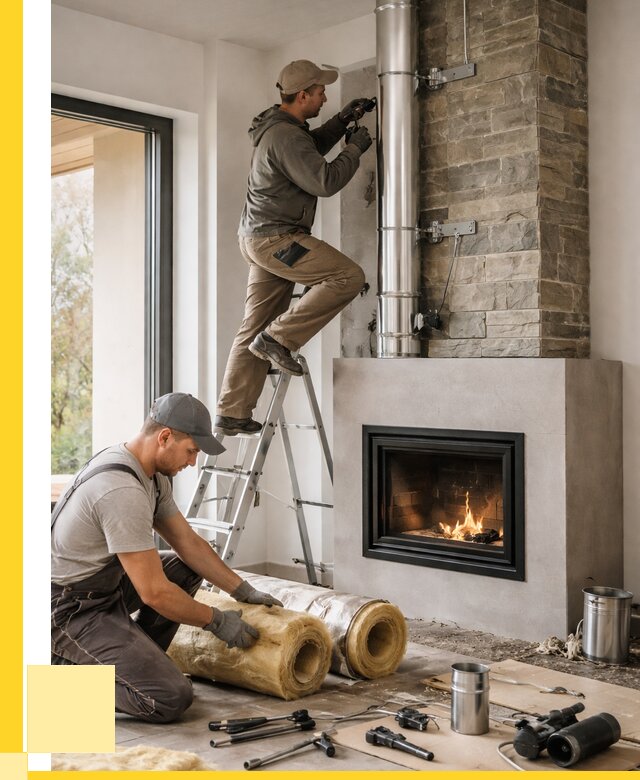 Монтаж дымоходов для каминов в Тобольске от 15251 р. ЭриданТбл