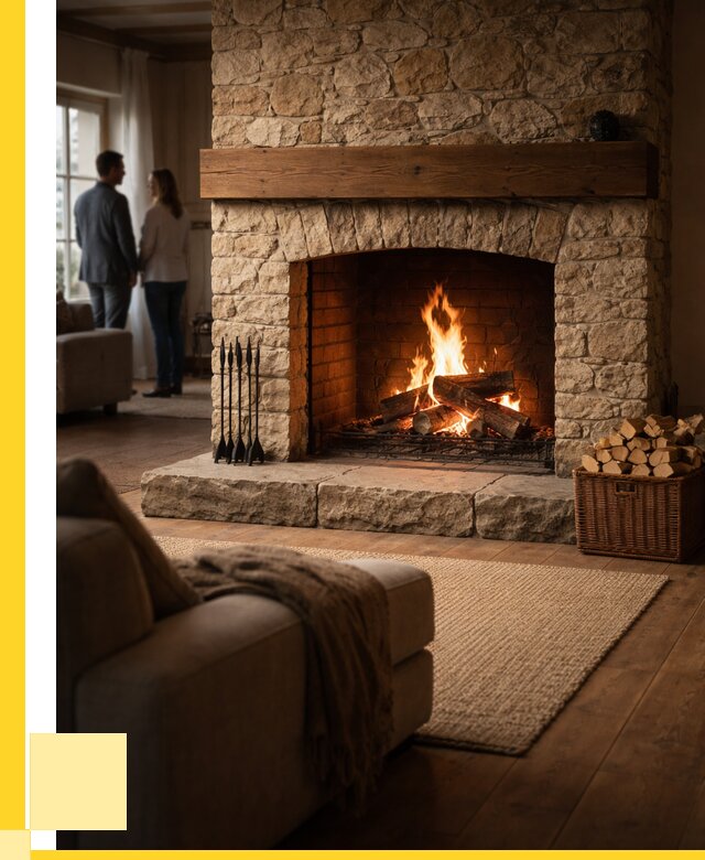 Открытые камины под ключ в Тобольске от 152505 р. ЭриданТбл