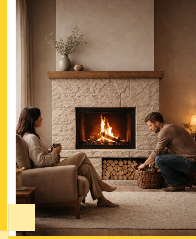 Камины для дома в Тобольске под ключ от 152505 р. | ЭриданТбл