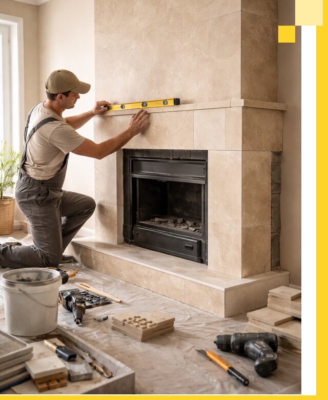 Установка и монтаж каминов в частном доме под ключ в Тобольске