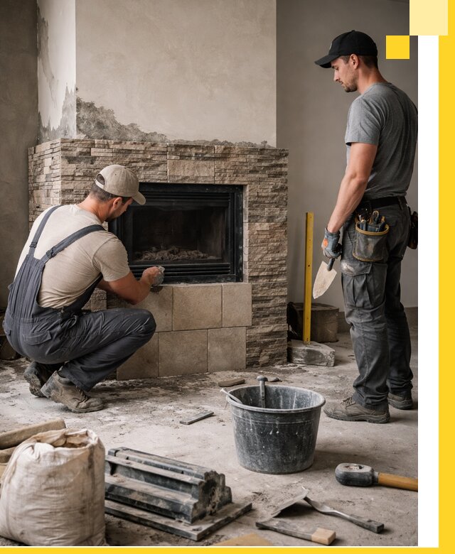 Камины под ключ в Тобольске: проект, изготовление и монтаж