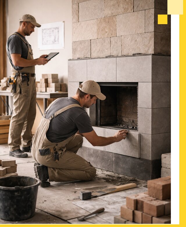 Индивидуальные проекты каминов и каминных систем в Тобольске