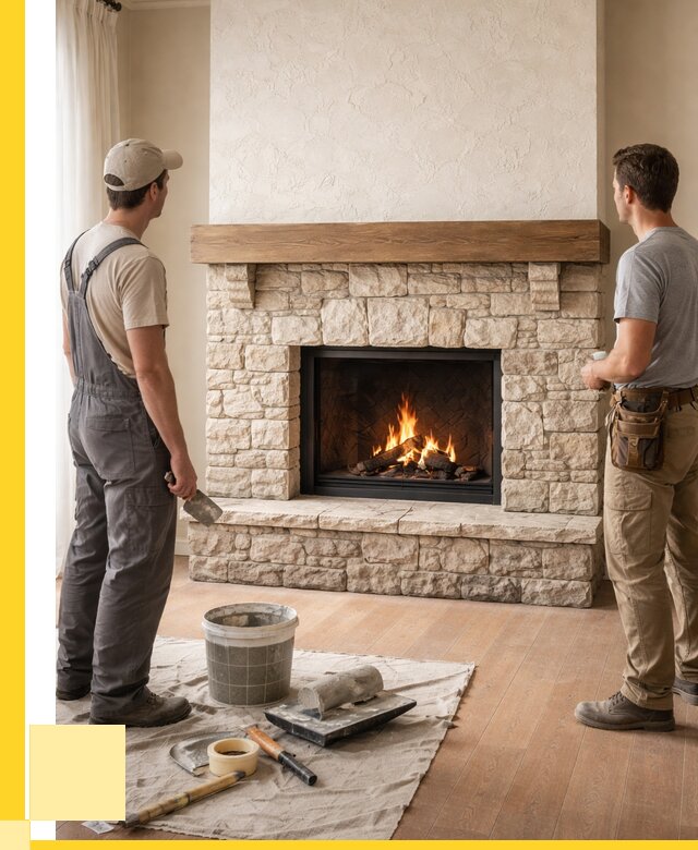 Отделка каминов в Тобольске от 6609 р. под ключ | ЭриданТбл