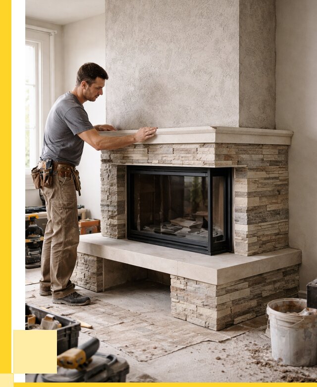 Изготовление каминов под ключ в Тобольске от 152505 р. | ЭриданТбл