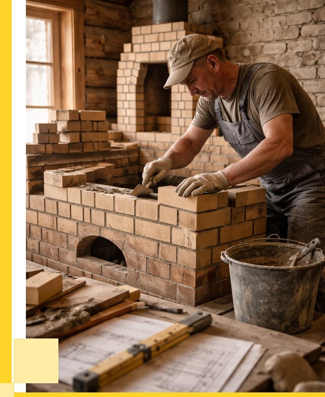 Кладка печей из кирпича в Тобольске цены от 30501 р. - ЭриданТбл