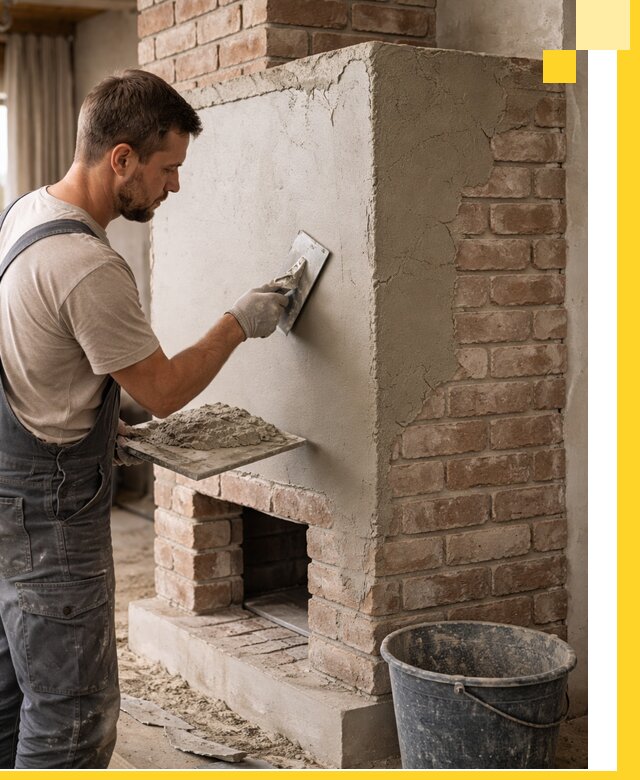 Отделка печей и облицовка каминов в Тобольске под ключ