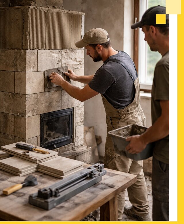 Профессиональная облицовка печей в Тобольске: керамика и камень