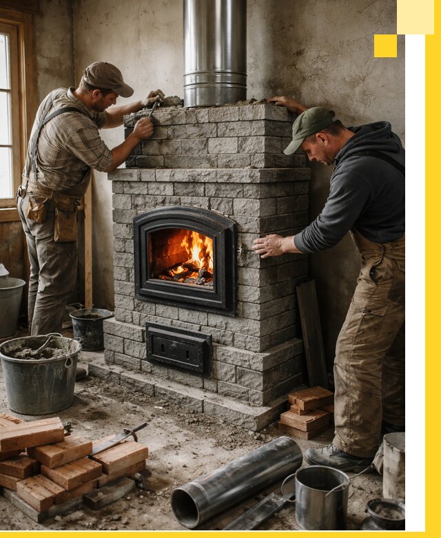 Производство, поставка и монтаж дровяных печей в Тобольске