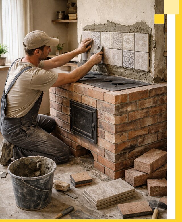 Печи с плитой на заказ монтаж гарантия и сервис в Тобольске