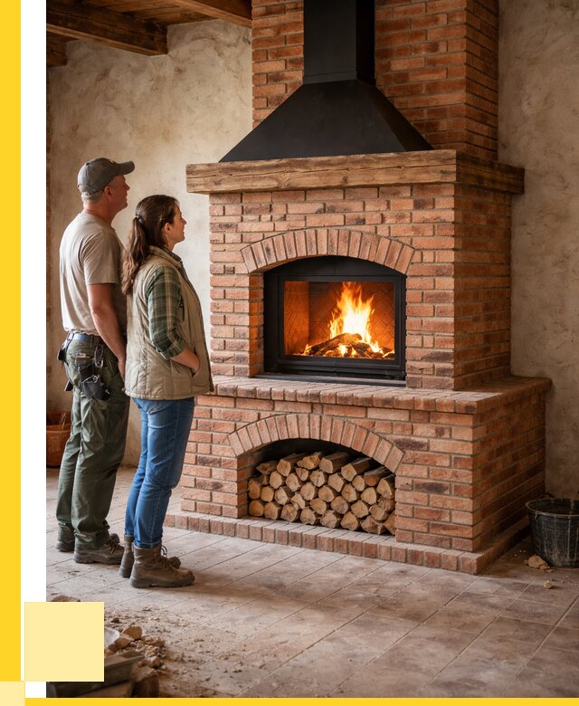 Печи камины из кирпича в Тобольске от 122004 р. | ЭриданТбл