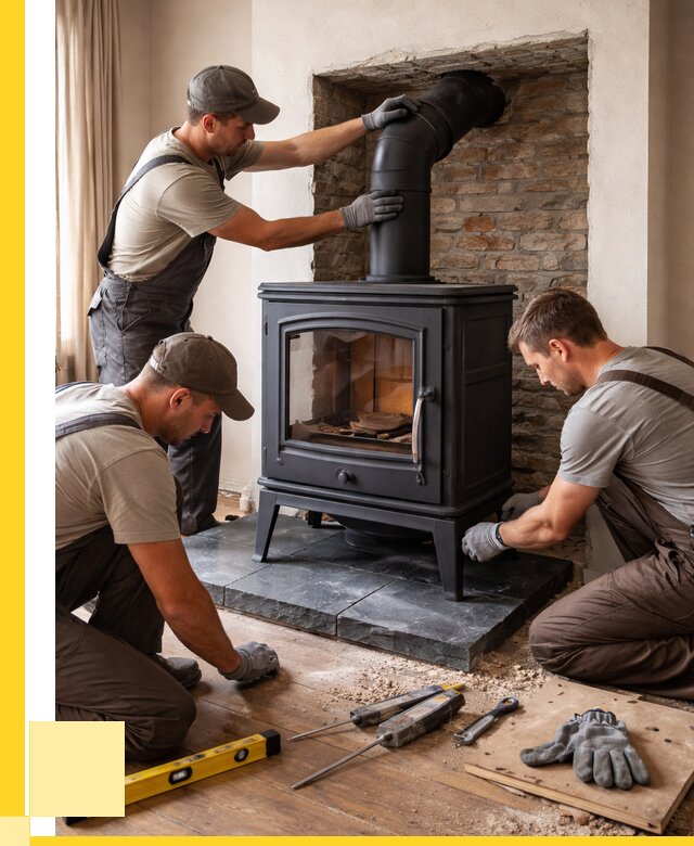 Монтаж печи камина в частном доме в Тобольске от 25418 р. | ЭриданТбл