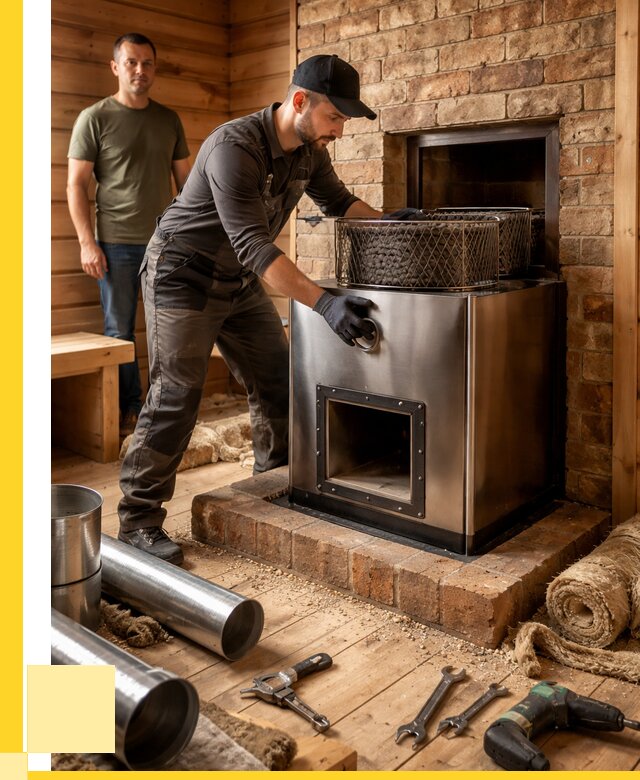 Монтаж банных печей под ключ в Тобольске от 18301 р., ЭриданТбл