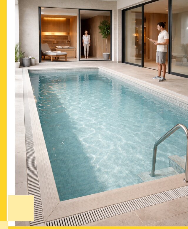 Отделка бассейна пленкой ПВХ в Тобольске от 3558 р. - ЭриданТбл