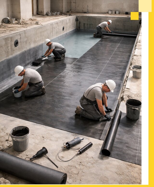 Профессиональная гидроизоляция бассейнов и чаш в Тобольске под ключ