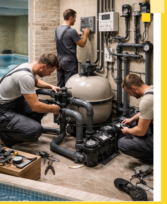 Комплексное оборудование для бассейнов под ключ в Тобольске