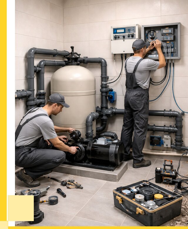 Монтаж оборудования для бассейнов в Тобольске от 40668 р. | ЭриданТбл