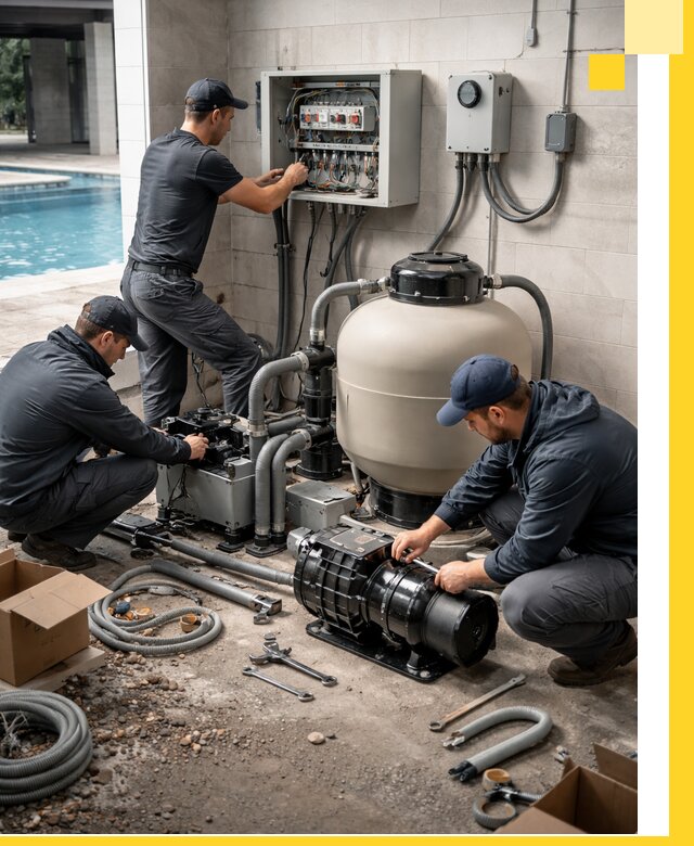 Профессиональный монтаж оборудования для бассейнов в Тобольске