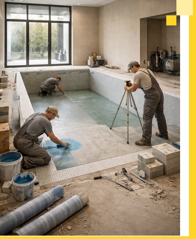 Проект и строительство закрытых бассейнов в Тобольске под ключ