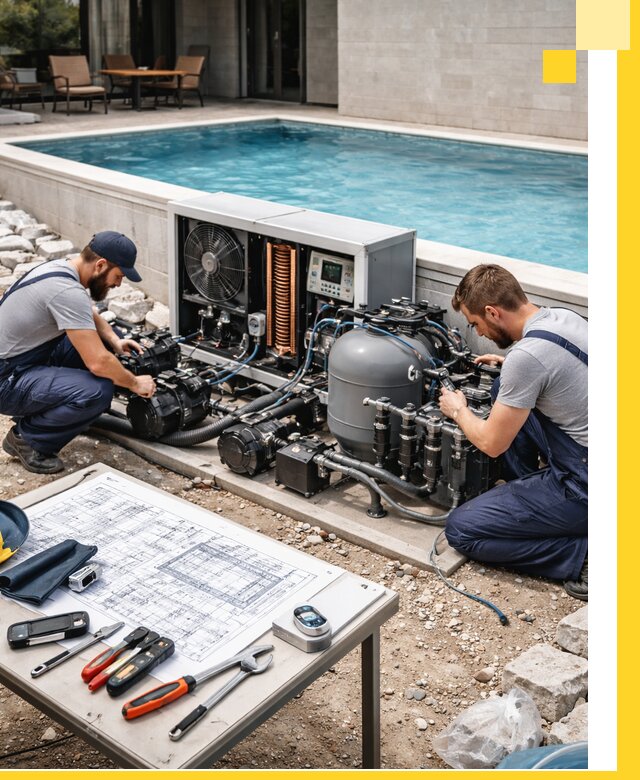 Проектирование и монтаж бассейнов с подогревом в Тобольске