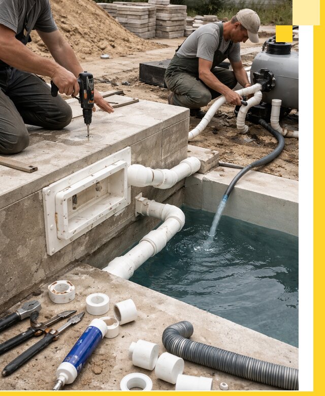 Строительство скиммерных бассейнов под ключ в Тобольске