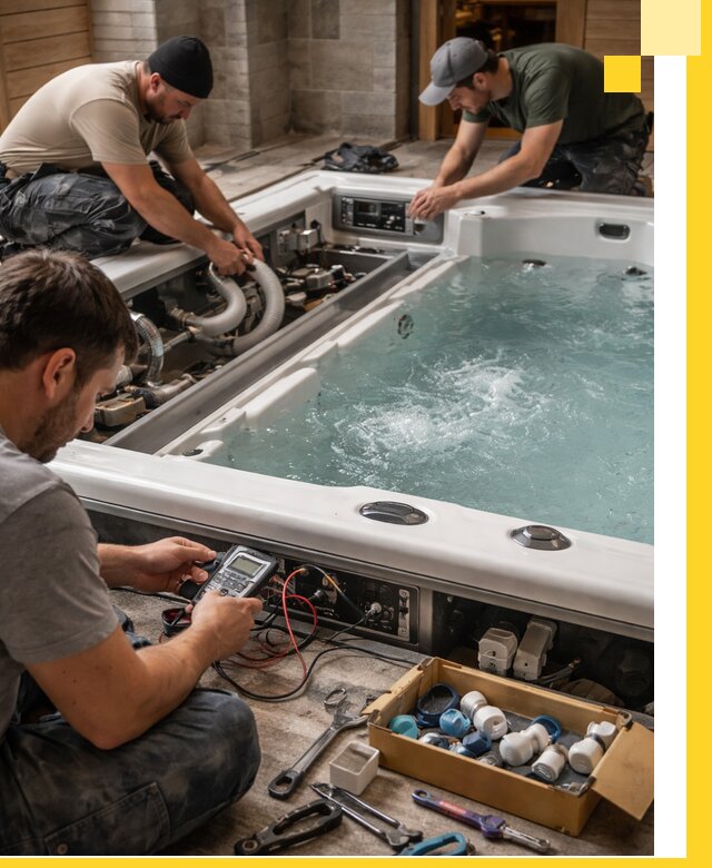 Гидромассажные бассейны под ключ в Тобольске, дизайн и монтаж