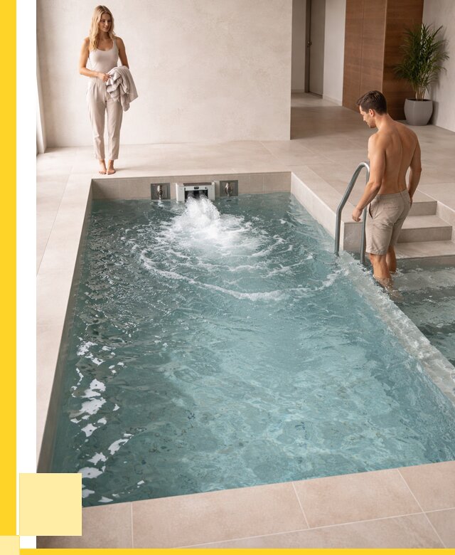 Бассейн с противотоком в Тобольске от 254175 р. | ЭриданТбл