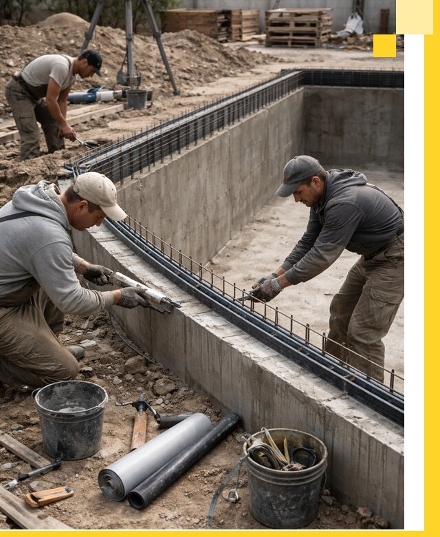 Качественный монтаж чаши бассейна в Тобольске под ключ с гарантией