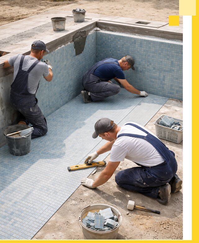 Укладка и установка плитки для бассейнов под ключ в Тобольске