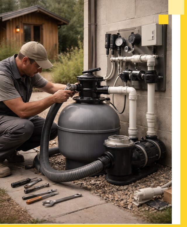 Продажа и монтаж фильтров и насосов для бассейнов в Тобольске