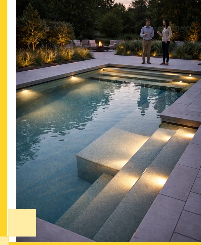 Освещение бассейнов в Тобольске под ключ от 25418 р. | ЭриданТбл