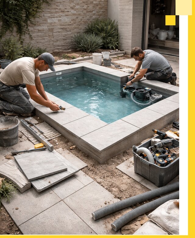 Мини бассейны под ключ в Тобольске, дизайн и установка