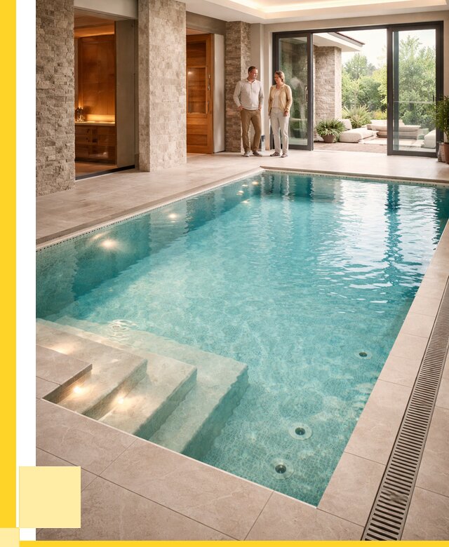 Бассейн во дворе в Тобольске: проект, отделка от 1220040 р. | ЭриданТбл