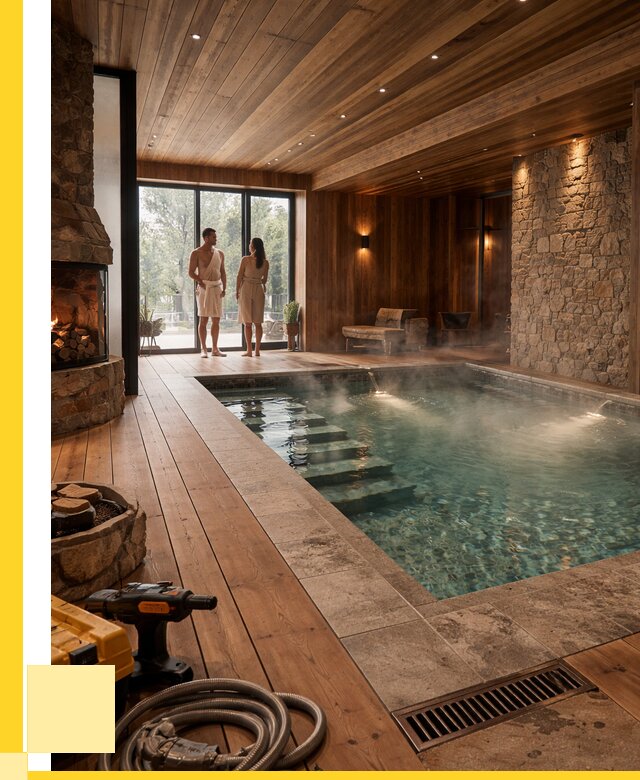 Проекты бань с бассейном под ключ в Тобольске от 76253 р., ЭриданТбл