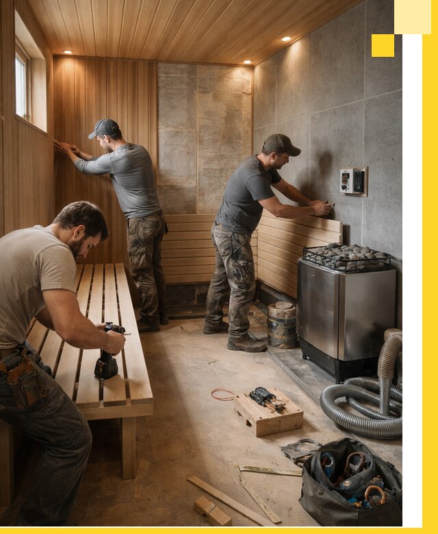 Сауны под ключ в Тобольске, проектирование, строительство, отделка