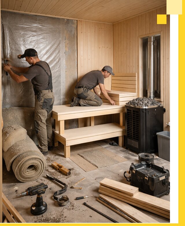 Проекты саун под ключ в Тобольске дизайн и строительство