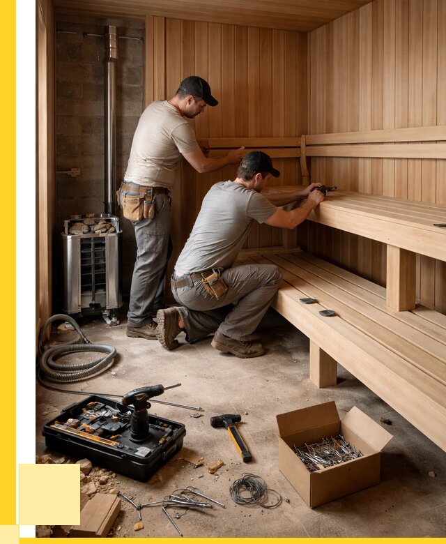 Монтаж саун под ключ в Тобольске от 122004 р. | ЭриданТбл