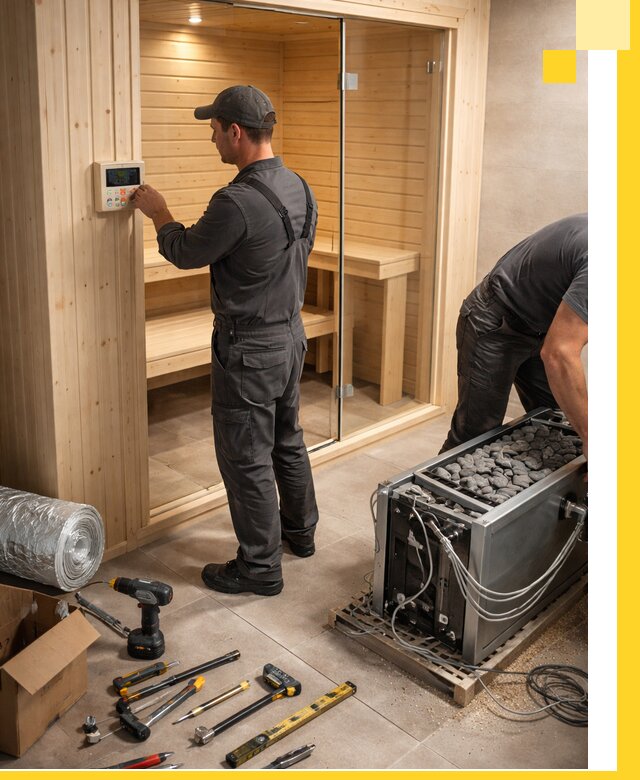 Поставка, установка и монтаж электрических саун в Тобольске