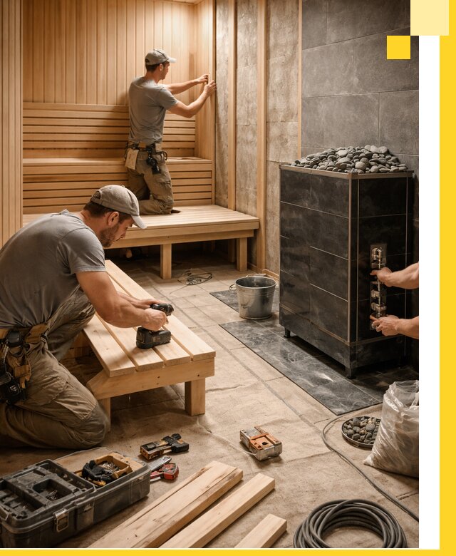 Дизайн и строительство интерьерных саун под ключ в Тобольске
