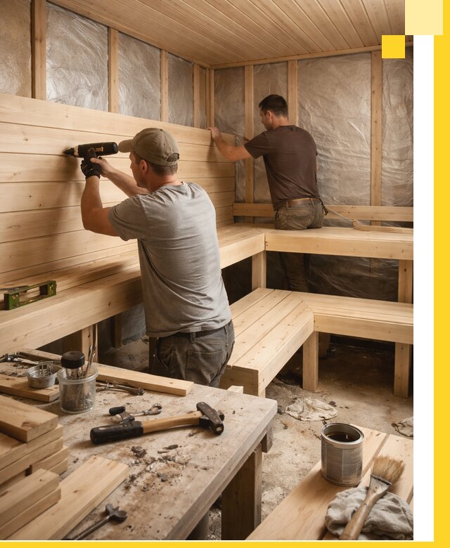 Профессиональная отделка бань и саун под ключ в Тобольске