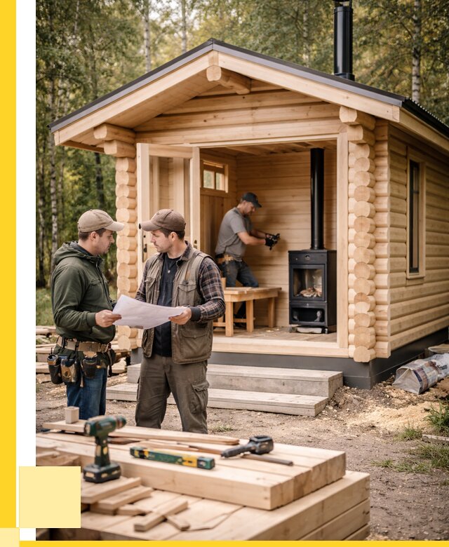 Монтаж бань под ключ в Тобольске — от 203340 р. | ЭриданТбл