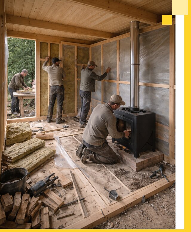 Профессиональный монтаж бань под ключ в Тобольске для дома