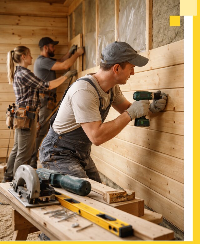 Обшивка бань под ключ в Тобольске: отделка стен и потолков