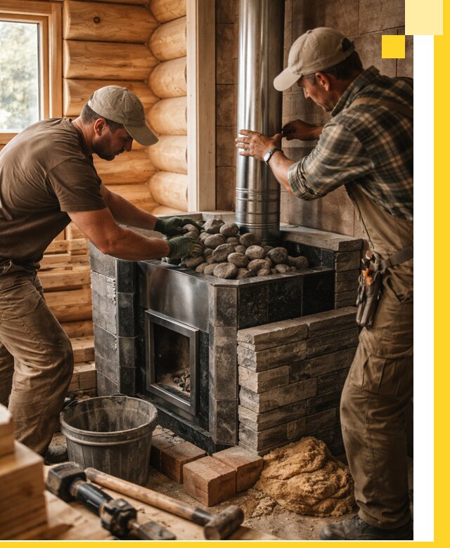 Строительство и отделка русских бань под ключ в Тобольске