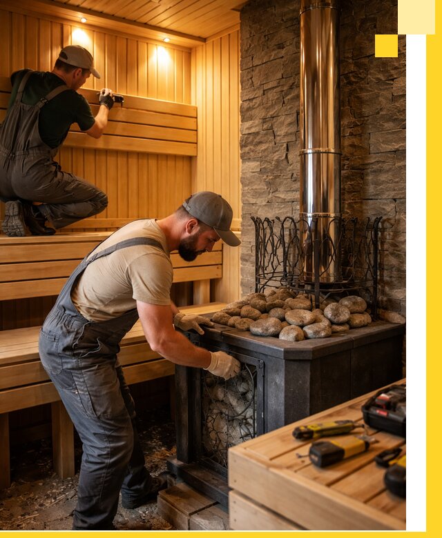 Комплексный дизайн бань, саун и зон отдыха в Тобольске