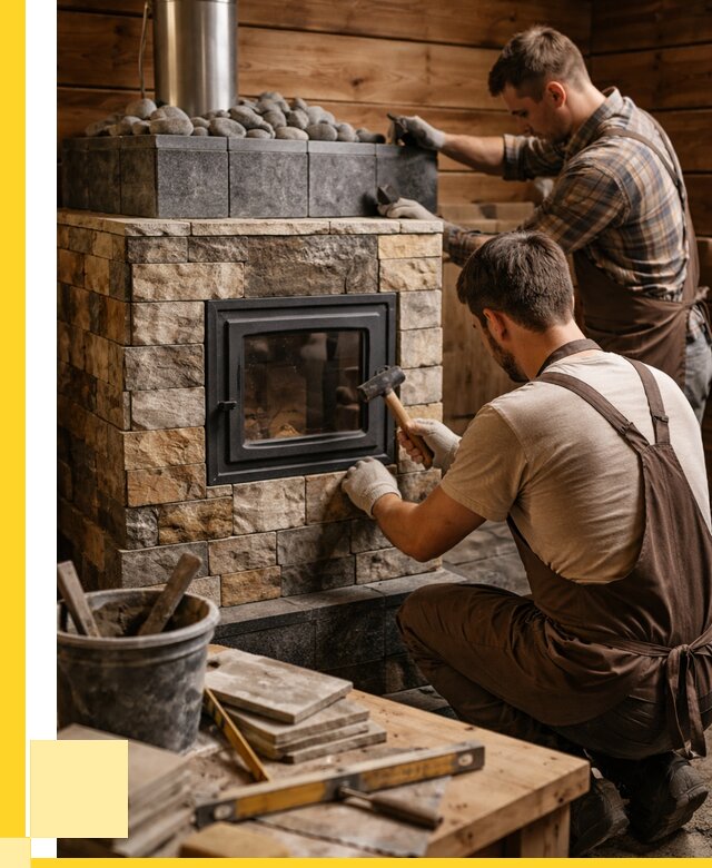 Облицовка банной печи в Тобольске от 15251 р. | ЭриданТбл