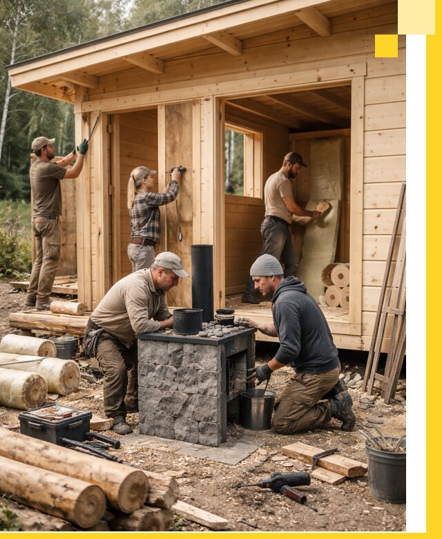 Купить баню под ключ в Тобольске строительство монтаж отделка