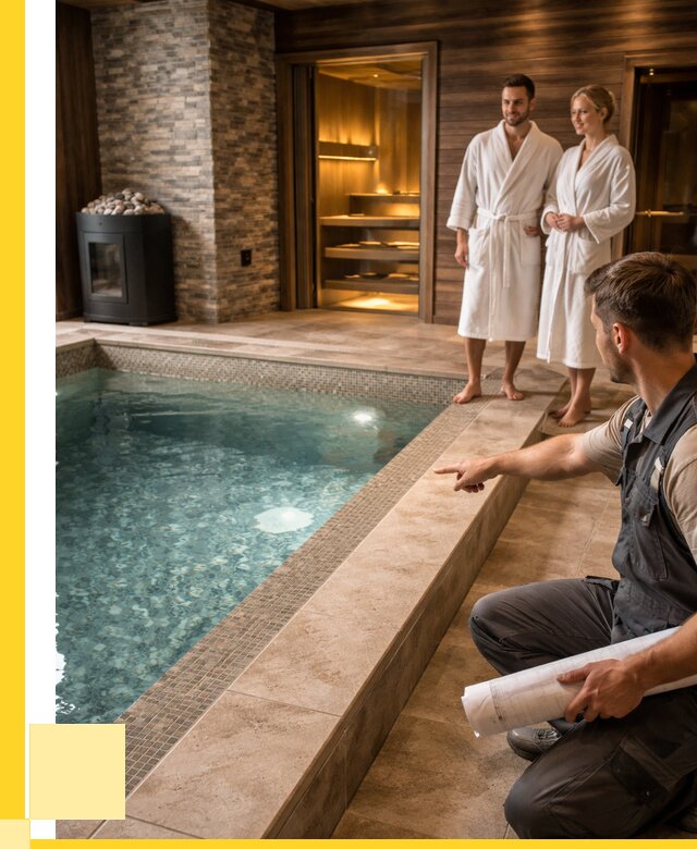 Проект бани с бассейном под ключ в Тобольске от 66086 р. | ЭриданТбл