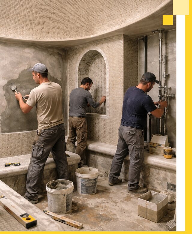 Профессиональный монтаж хамамов под ключ в Тобольске с гарантией