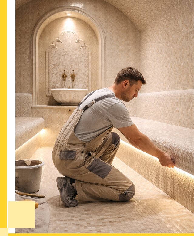 Отделка хамамов под ключ в Тобольске от 5592 р. | ЭриданТбл