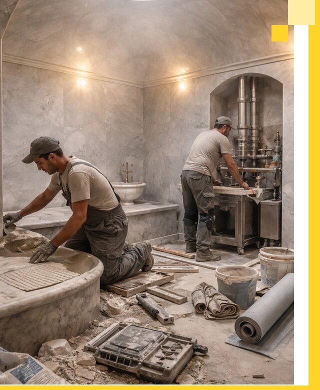 Строительство турецких бань хаммам под ключ в Тобольске